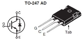 IXXH75N60C3D1, IGBT-транзистор, 600 В, 75 А, технология XPT (Extreme Light Punch Through), частота коммутации 20...60 кГц